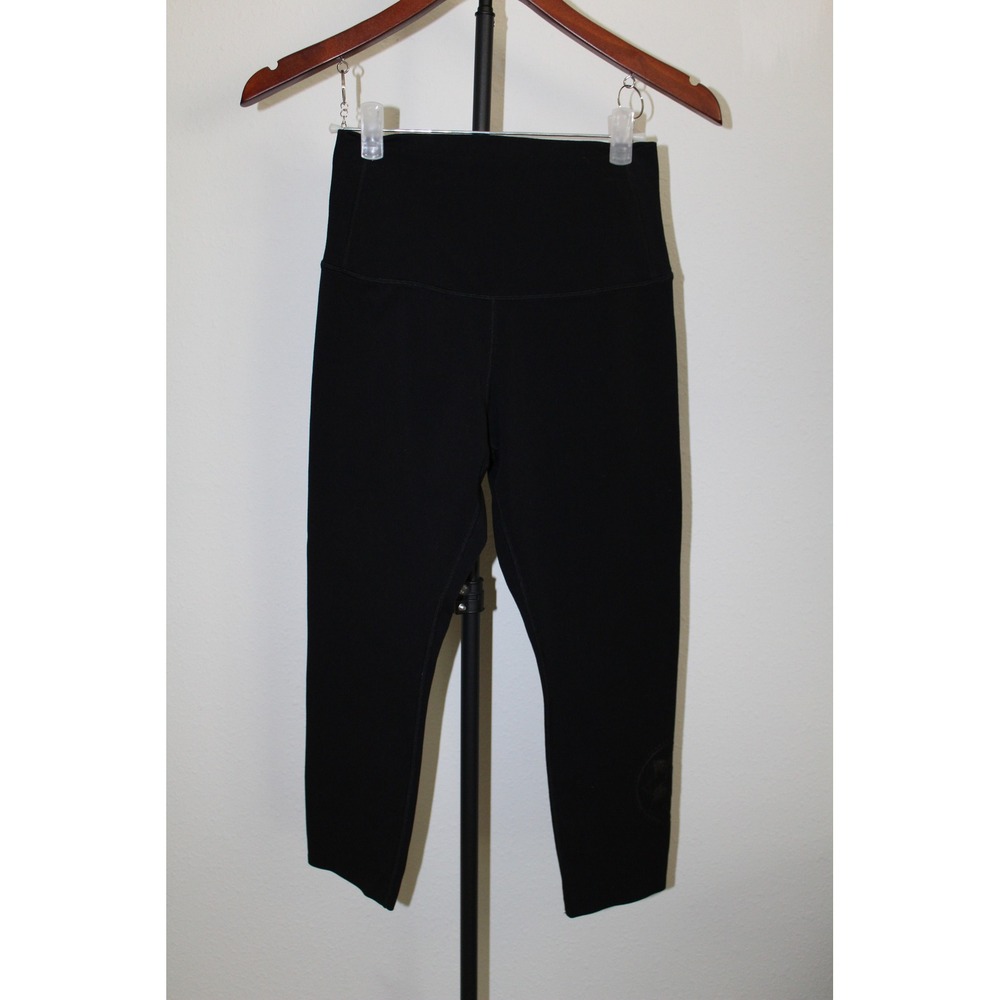 Tavi Noir Womens Club Pilates High Waisted Leggings Black Size Medium Logo